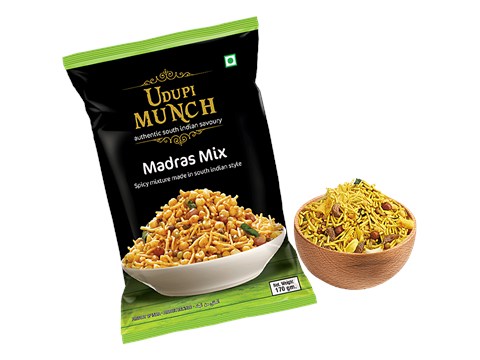 Chhedas Udupi Munch Madras Mix - Spicy Mixture, 170 g