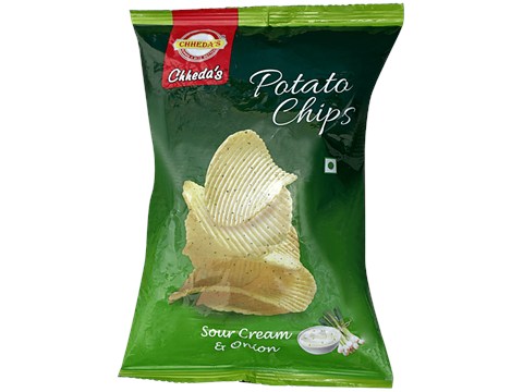 Chhedas Potato Chips - Sour Cream & Onion, 27 g