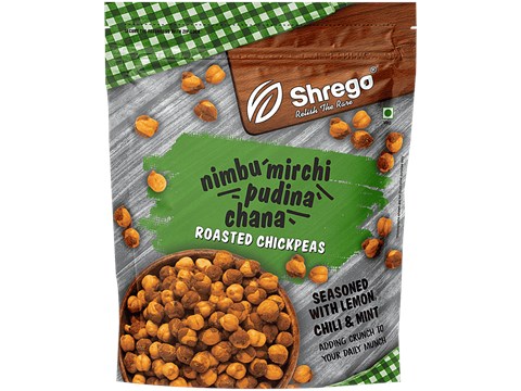 Shrego Nimbu Mirchi Pudina Chana/Roasted Chickpeas, 150 g