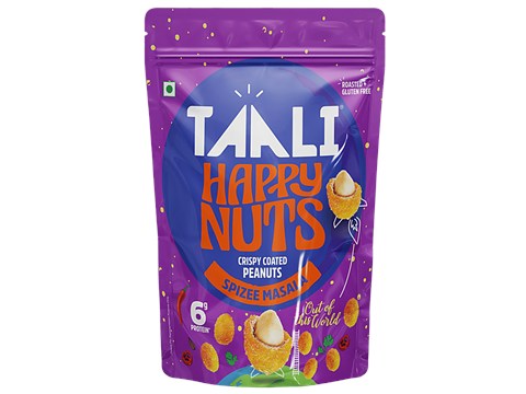 Taali Happy Nuts Spizee Masala Crispy Coated Peanuts, 140 g