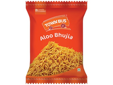 Townbus Aloo Bhujia - Namkeen, No Transfats Or Cholesterol, Evening Teatime Snack, 135 g