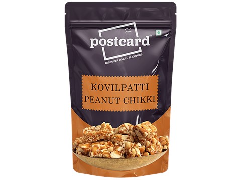 Postcard Kovilpatti Peanut Chikki - Source Of Protein, Aids In Weight Loss, 200 g