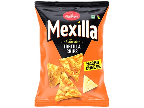 Haldiram's Mexilla Nacho Cheese Classic Tortilla Chips, 50 g