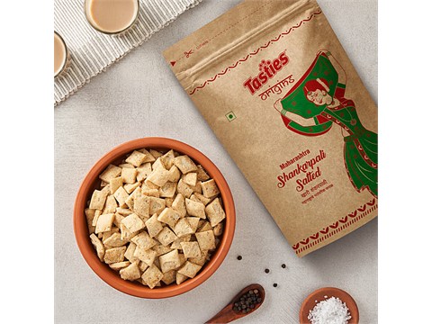 Tasties Origins Shankarpali Salted/ Namkeen - Crispy, 150 g