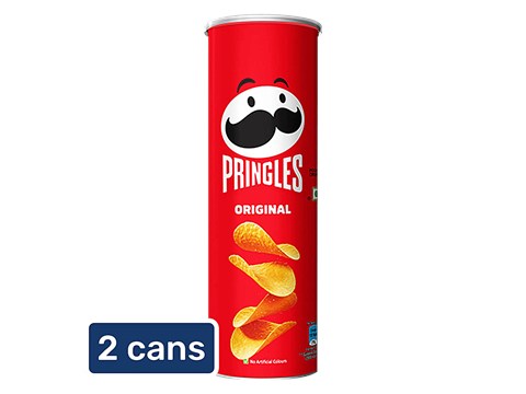 Pringles Original Potato Crisps, 2x107 g