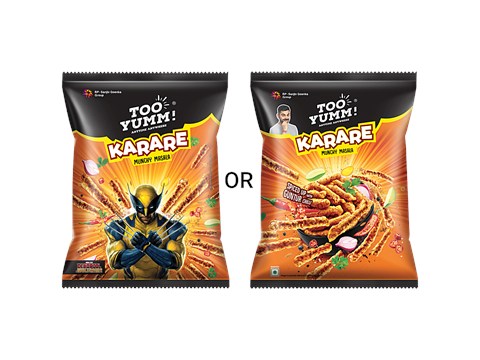 Too Yumm! Munchy Masala Flavour Karare Namkeen, 34 g