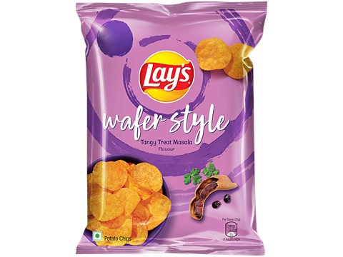 Lay's Wafer Style Potato Chips - Tangy Treat Masala, 52 g