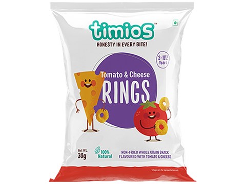 Timios Rings - Tomato & Cheese, 30 g