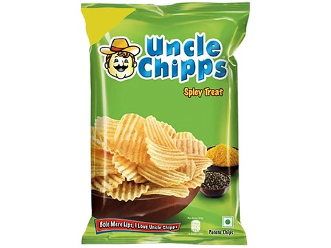 Uncle chipps Spicy Treat Potato Chips, 80 g