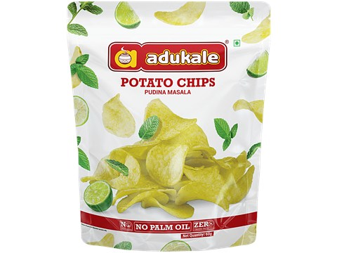 Adukale Potato Masala Potato Chips, 60 g