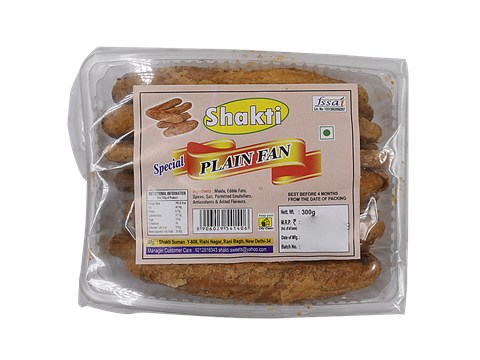 Shakti Snacks - Plain Fan, 300 g