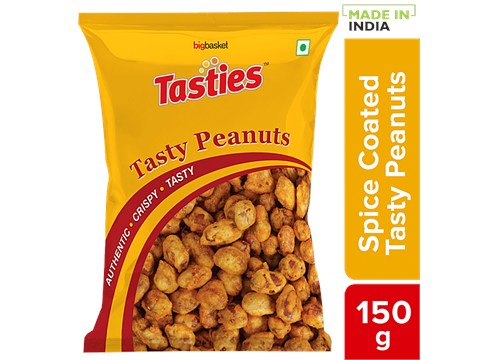Tasties Tasty Peanuts - Spice Coated, 150 g