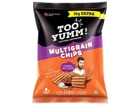 Too Yumm! Chinese Hot & Sour Multigrain Chips, 72 g