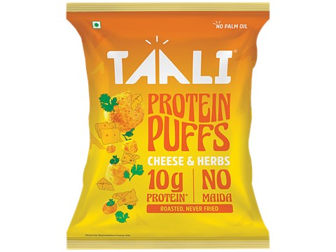 Taali Cheese & Herbs Roasted Protein Puffs, 60 g