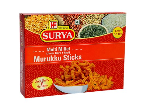 Surya Murukku Sticks -Multi Millet, Low On Fat, 200 g
