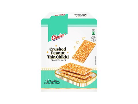 Charliee Crushed Peanut Thin Chikki Snaps, 300 g