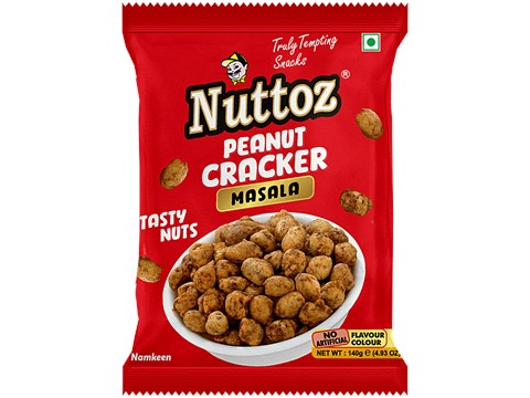 Nuttoz Peanut Cracker - Masala Flavour, 140 g