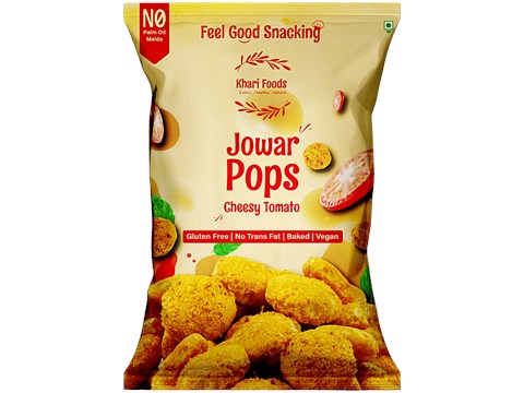 Khari Foods Cheesy Tomato Jowar Pops, 50 g