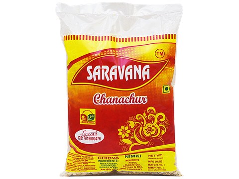 SARAVANA Chanachur Chidva Mix - Namkeen, Crispy & Crunchy, 400 g