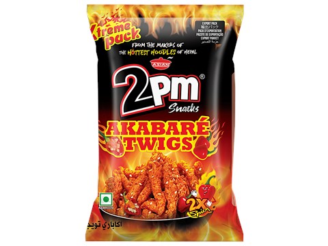 2PM Snacks Akabare Twigs Namkeen, 80 g