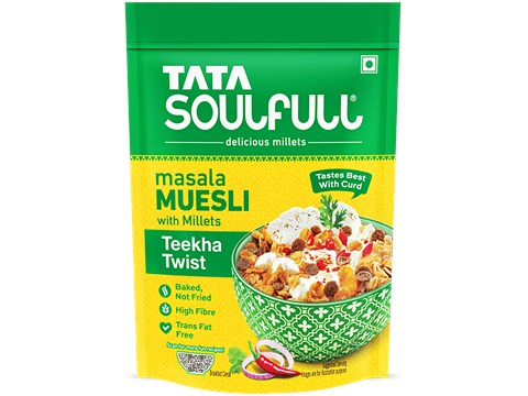 Tata Soulfull Masala Muesli With Millets - Teekha Twist, Namkeen Mixture, 500 g
