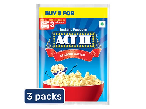 ACT II Classic Salted Instant Popcorn, 60 g