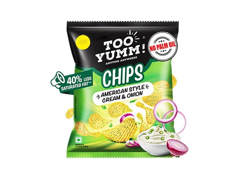 Too Yumm! American Style Cream & Onion Potato Chips, 44 g