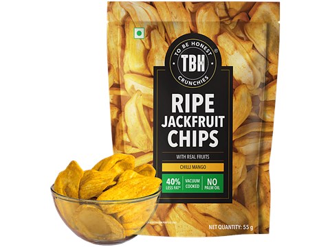 To Be Honest Ripe Jackfruit Chips With Chilli Mango, 55 g
