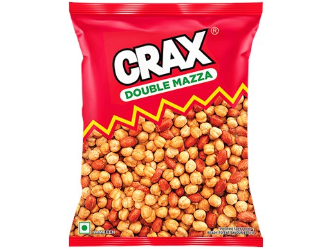 Crax Double Mazza - Peanuts & Chickpea Mix Namkeen, 160 g