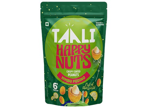 Taali Happy Nuts Nimbu Pudina Crispy Coated Peanuts, 140 g