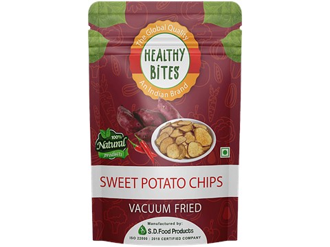 Healthy Bites Vaccum Fried Sweet Potato Chips, 45 g