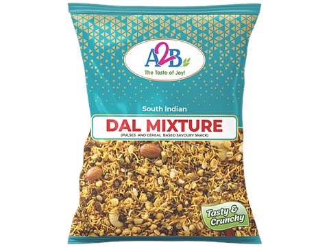 A2B Dhal Mixture - Cereal & Pulses Based Savoury Snack, 200 g