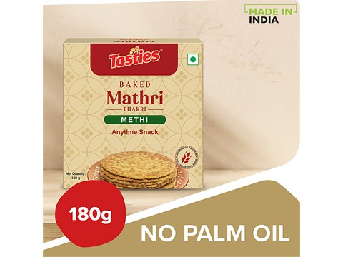 Tasties Bhakri Baked Mathri - Methi, 180 g