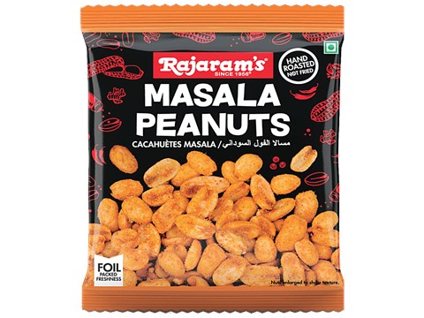 Rajaram's Masala Peanuts - Hand Roasted, Natural, Rich Flavour, 40 g