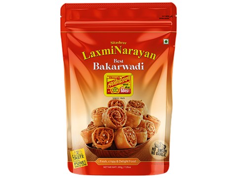 LAXMINARAYAN Best Bakarwadi - No Onion & Garlic, 400 g