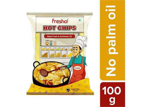 fresho! Hot Chips - Spicy Potato Chips, 100 g