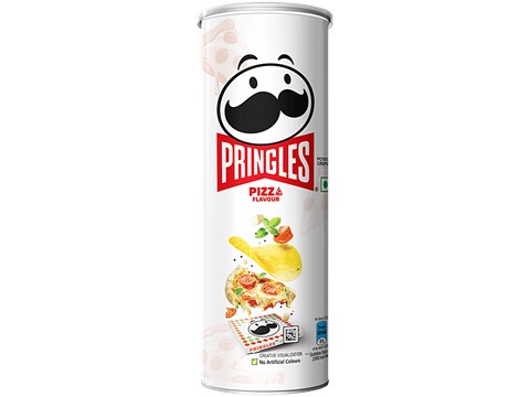 Pringles Pizza Flavour Potato Crisps, 102 g