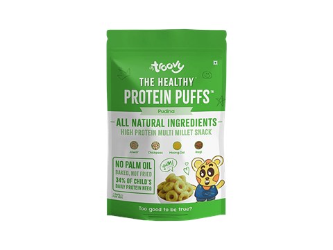Troovy The Healthy Pudina Protein Puffs, 40 g