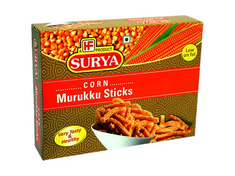 Surya Murukku Sticks - Corn, Low On Fat, 200 g