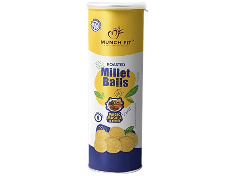 Munch Fit Roasted Millet Balls - Magic Masala Flavour, 25 g