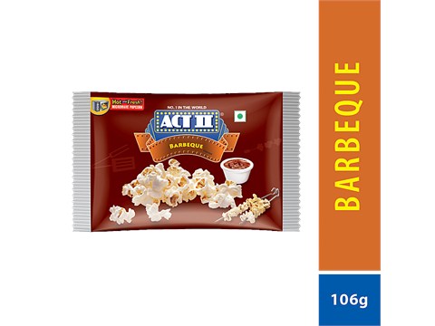 Act 2  Barbeque Microwave Popcorn, 106 g