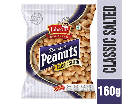 Jabsons Roasted Peanuts - Classic Salted, 160 g