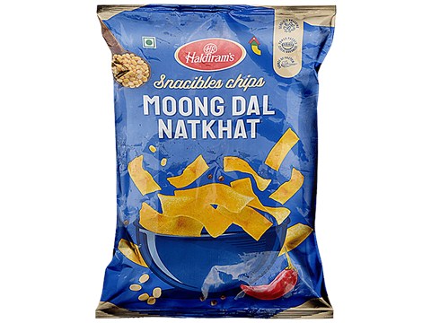 Haldiram's Chips Moong Dal Natkhat - Ready To Eat Savouries, 55 g
