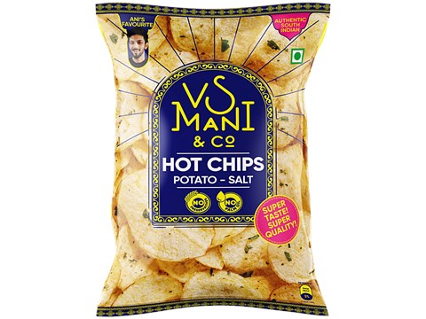 Vs Mani & Co. Potato-Salt Hot Chips, 65 g