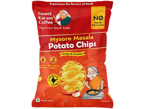 Sweet Karam Coffee Mysore Masala Potato Chips, 60 g