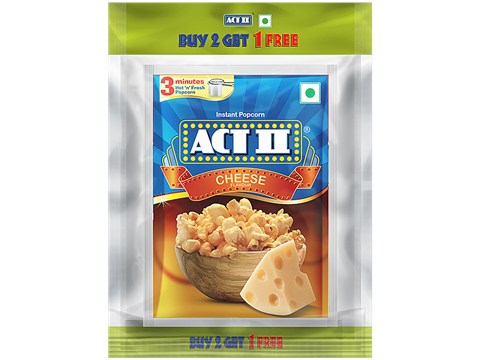 ACT II Cheese Flavour Instant Popcorn, 70 g