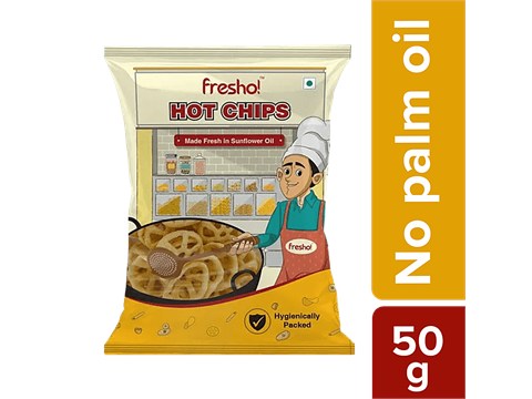 fresho! Hot Chips - Masala Fryums, Wheels, 50 g
