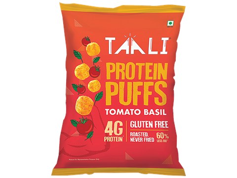 Taali Protein Puffs - Tomato Basil, Roasted, Non-Fried, Gluten Free, 25 g