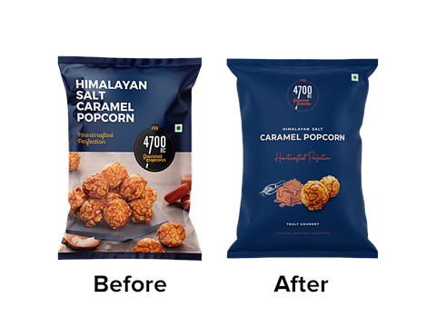4700BC Himalayan Salt Caramel Popcorn, 125 g