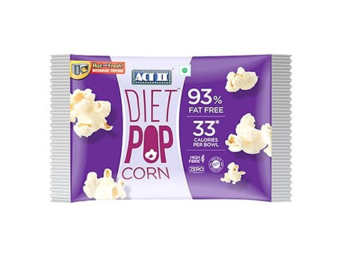 ACT II Microwave Diet Popcorn - High Fibre, Snacks, 80 g